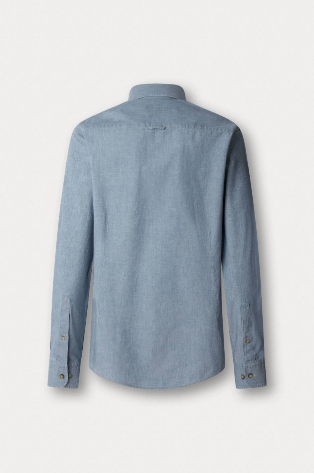 Hackett London Denim-Hemd aus Baumwolle in Light Blue