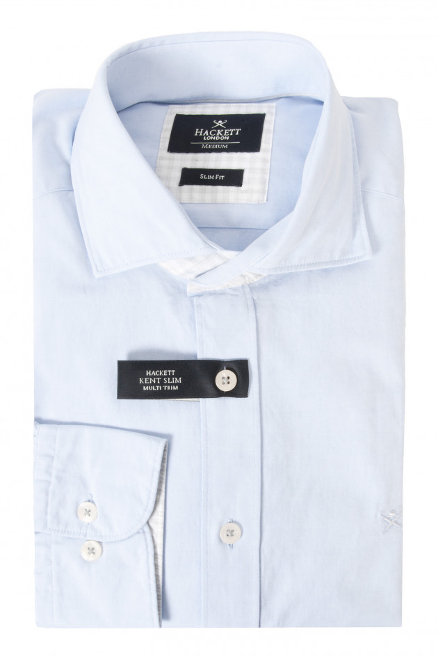 Hackett London Baumwollhemd in Hellblau