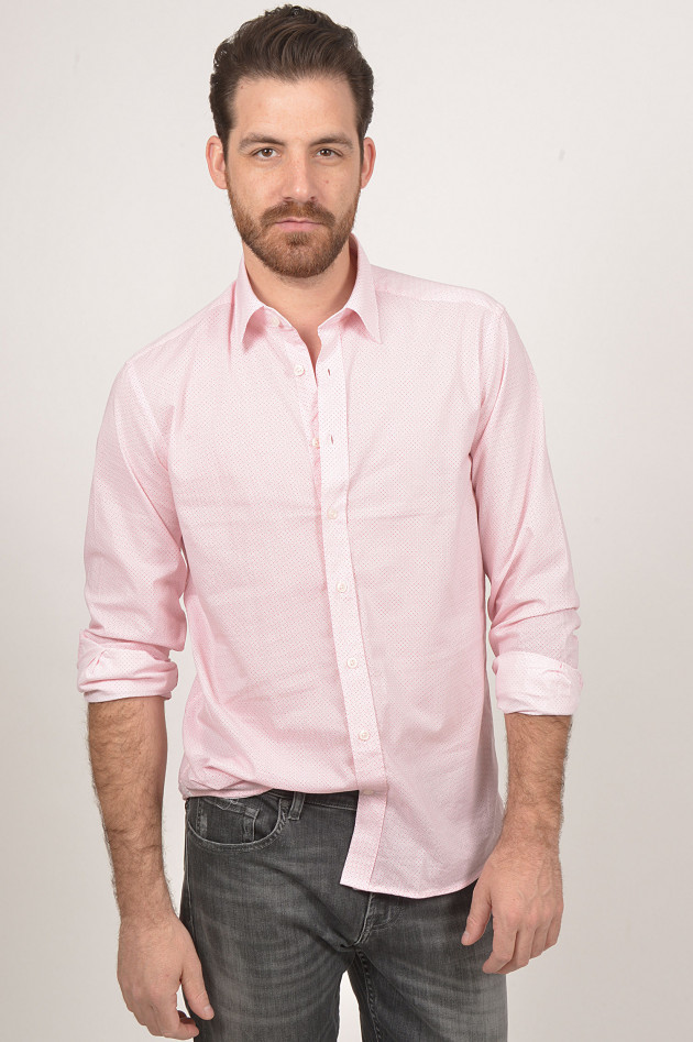 Hackett London Hemd aus Baumwolle in Rosa