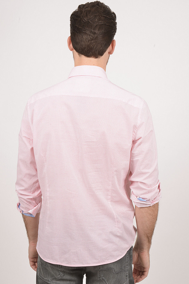 Hackett London Hemd aus Baumwolle in Rosa
