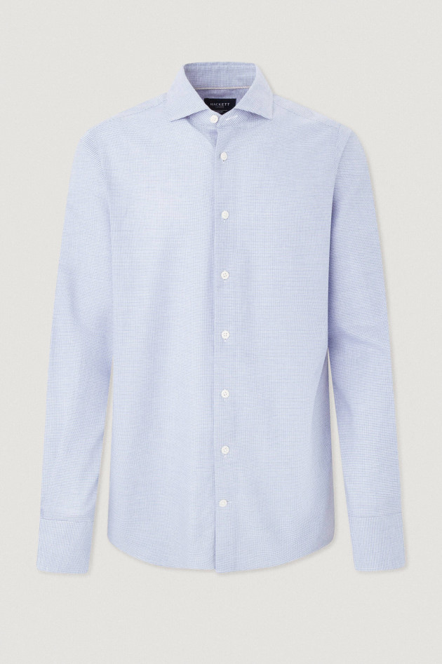 Hackett London Slim Fit Hemd in Blau gemustert