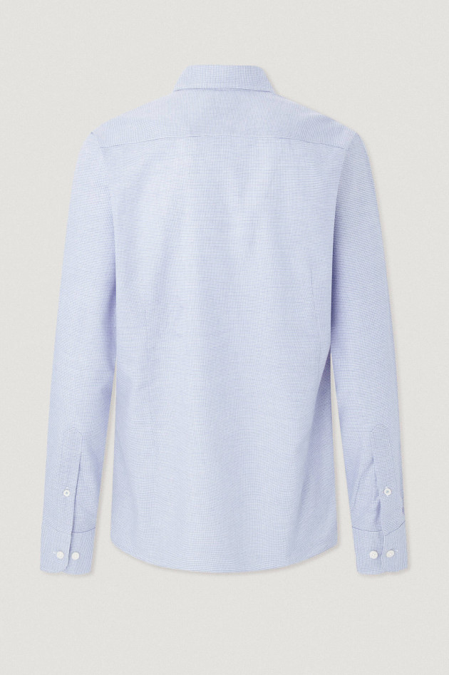 Hackett London Slim Fit Hemd in Blau gemustert