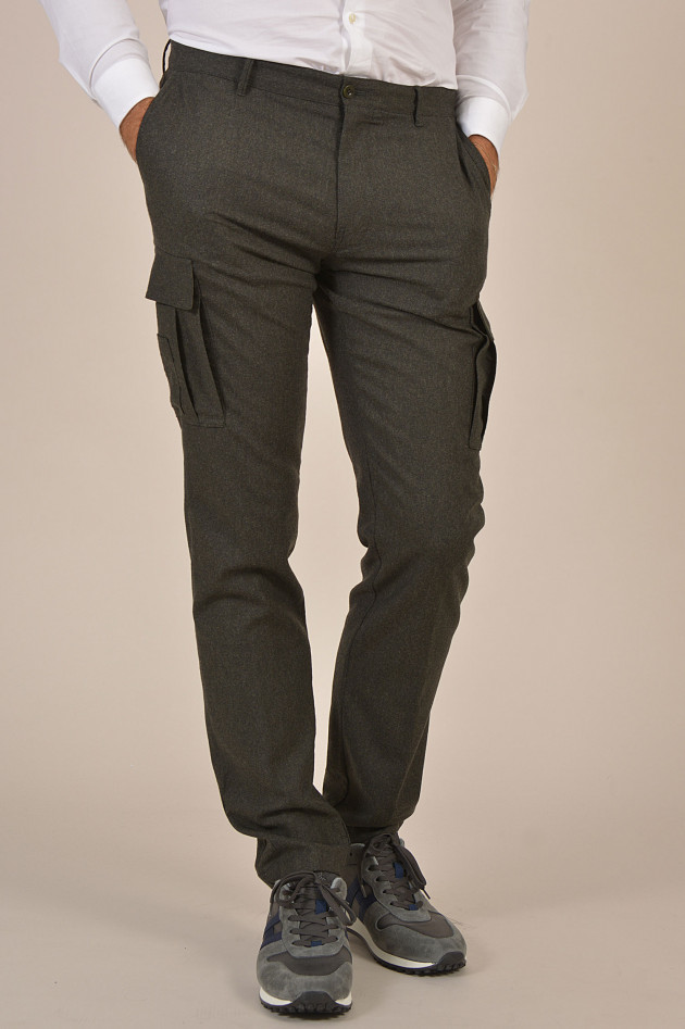 Hackett London Cargo - Hose in Oliv