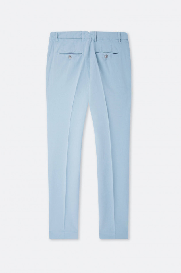 Hackett London Chino aus Baumwoll-Leinen-Mix in Graublau