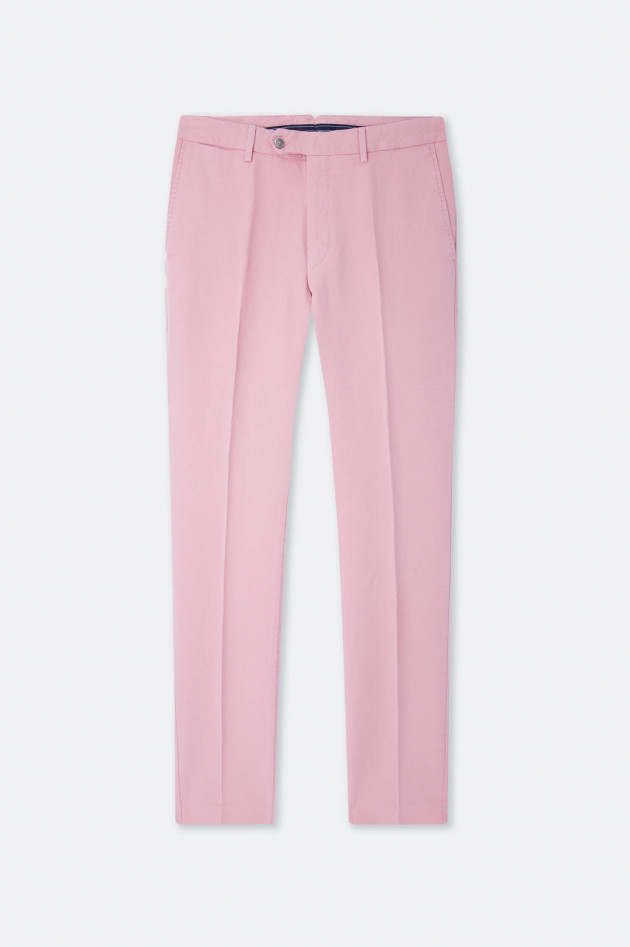 Hackett London Chino aus Baumwoll-Leinen-Mix in Rosa