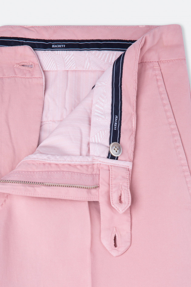 Hackett London Chino aus Baumwoll-Leinen-Mix in Rosa