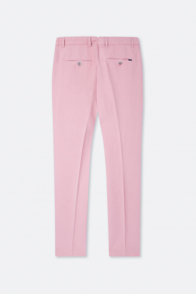 Hackett London Chino aus Baumwoll-Leinen-Mix in Rosa