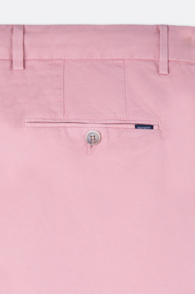 Hackett London Chino aus Baumwoll-Leinen-Mix in Rosa