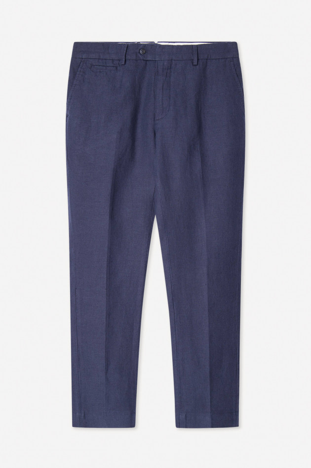 Hackett London Hose aus Leinen in Navy