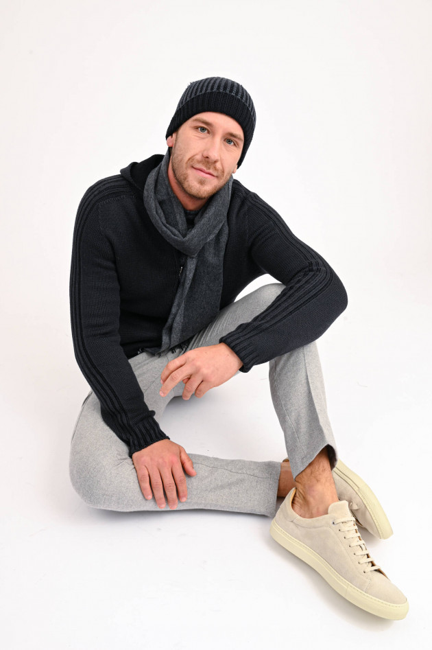 Hackett London Cargo-Hose aus Flanell in Grau meliert