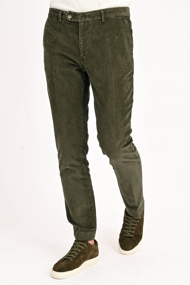 Hackett London Cord Chino in Oliv