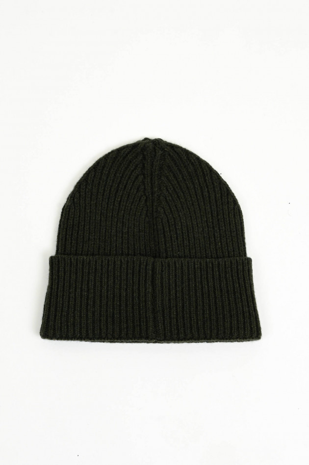 Hackett London Cashmere-Mütze in Oliv