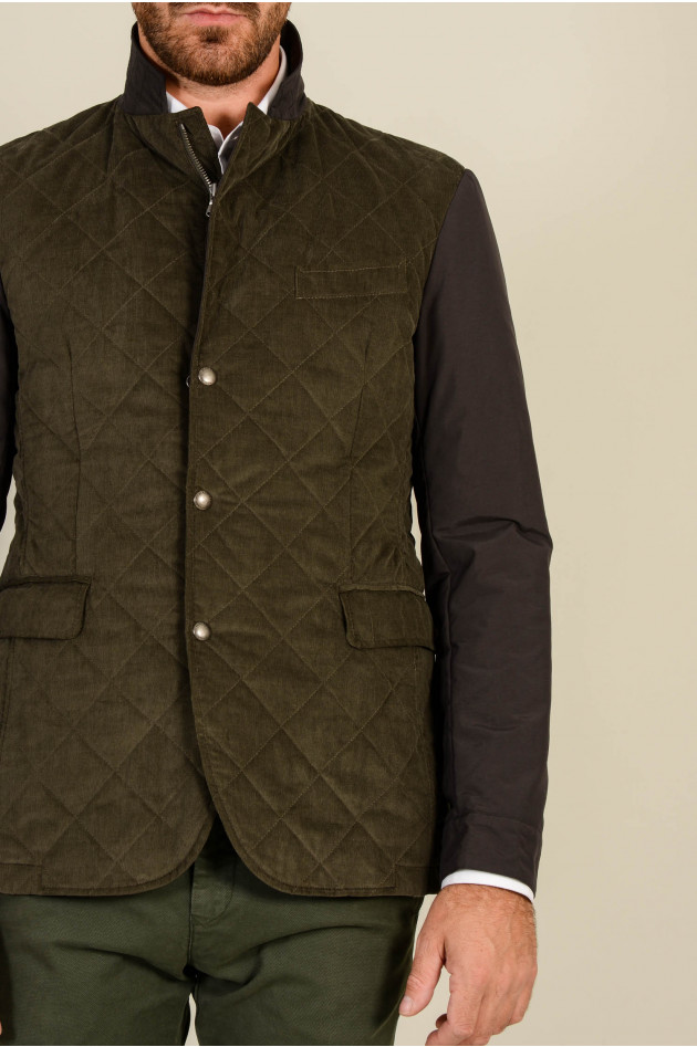 Hackett London Cord - Jacke in Oliv