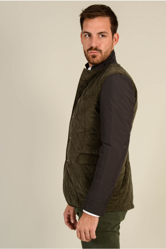 Hackett London Cord - Jacke in Oliv