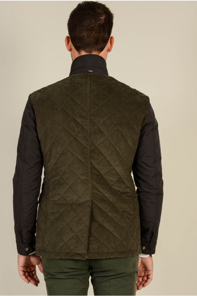 Hackett London Cord - Jacke in Oliv