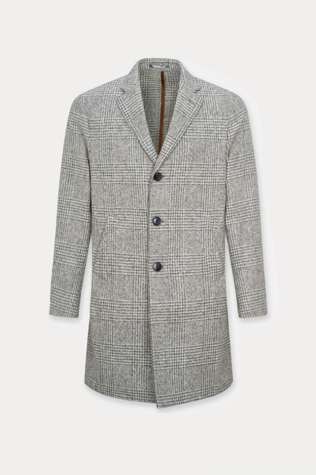 Hackett London Kurzmantel in Grau/Natur