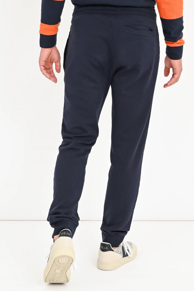 Hackett London Sweatpants mit Label-Schriftzug in Navy