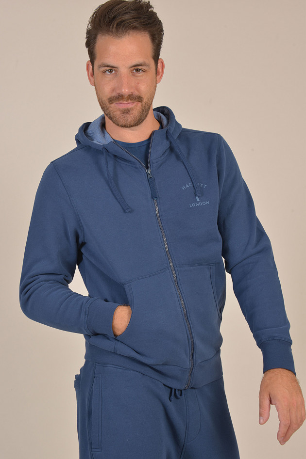 Hackett London Sweatjacke in Blau