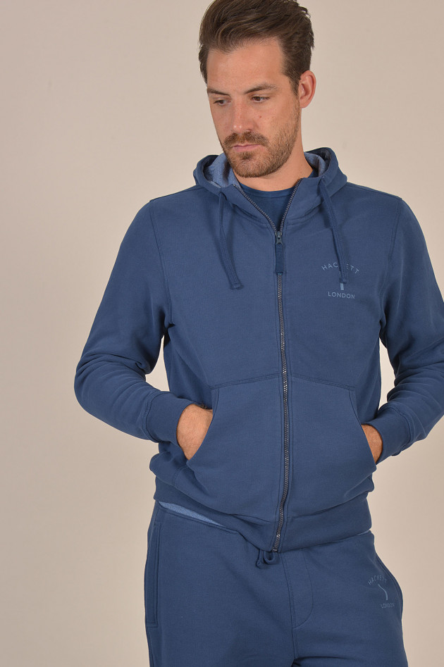 Hackett London Sweatjacke in Blau