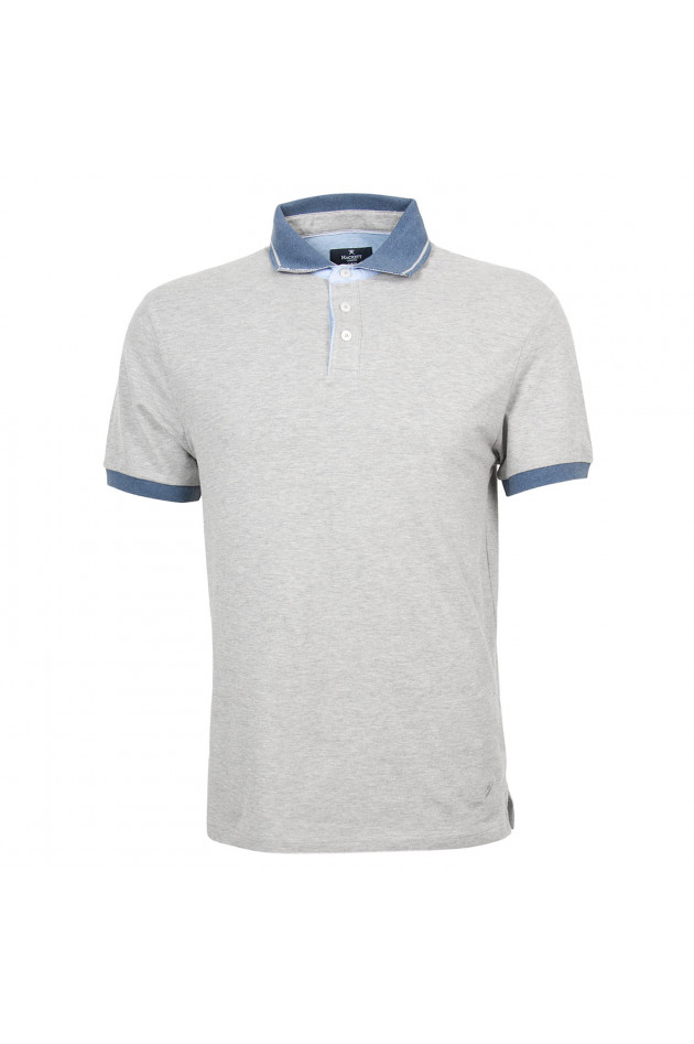 Hackett London Poloshirt in Grau/Blau