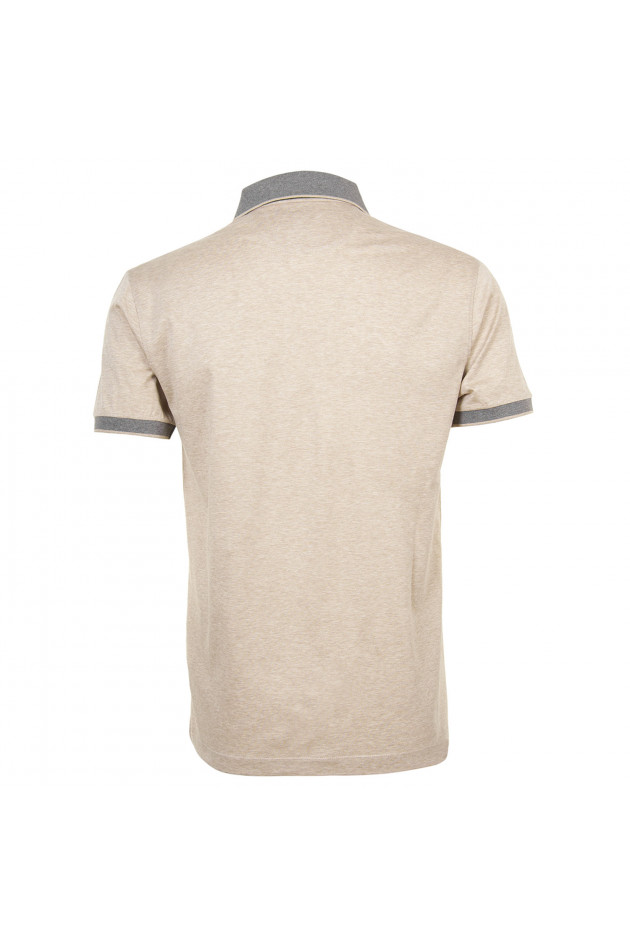 Hackett London Poloshirt in Beige/Grau