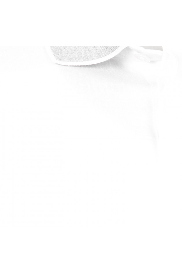 Hackett London Poloshirt in Weiß/Grau