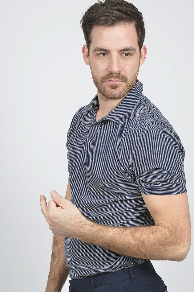 Hackett London T-Shirt in Blau/Weiß gestreift