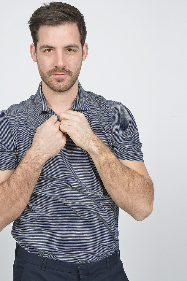 Hackett London T-Shirt in Blau/Weiß gestreift