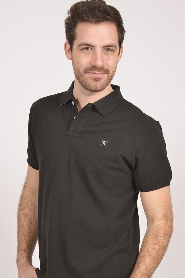 Hackett London Poloshirt in Schwarz