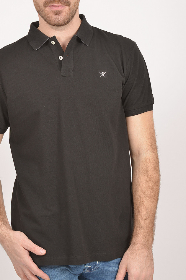 Hackett London Poloshirt in Schwarz