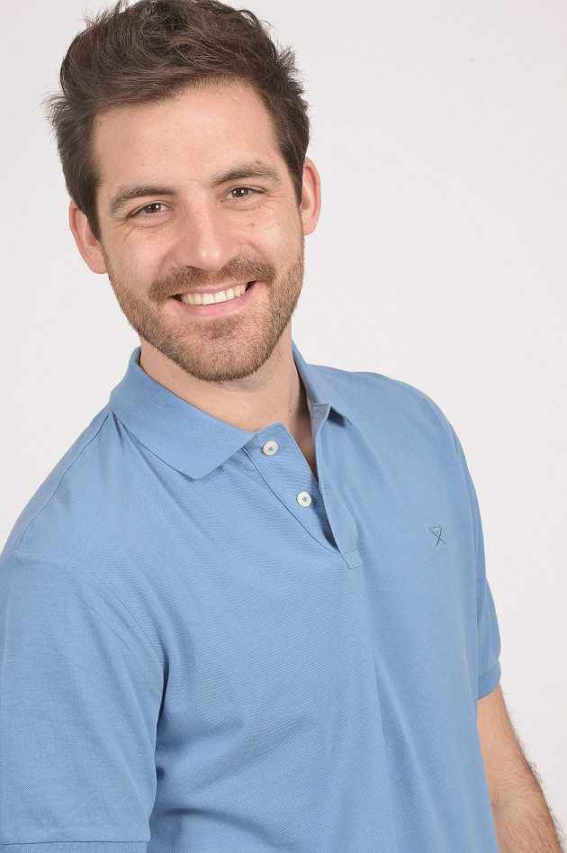 Hackett London Poloshirt in Hellblau
