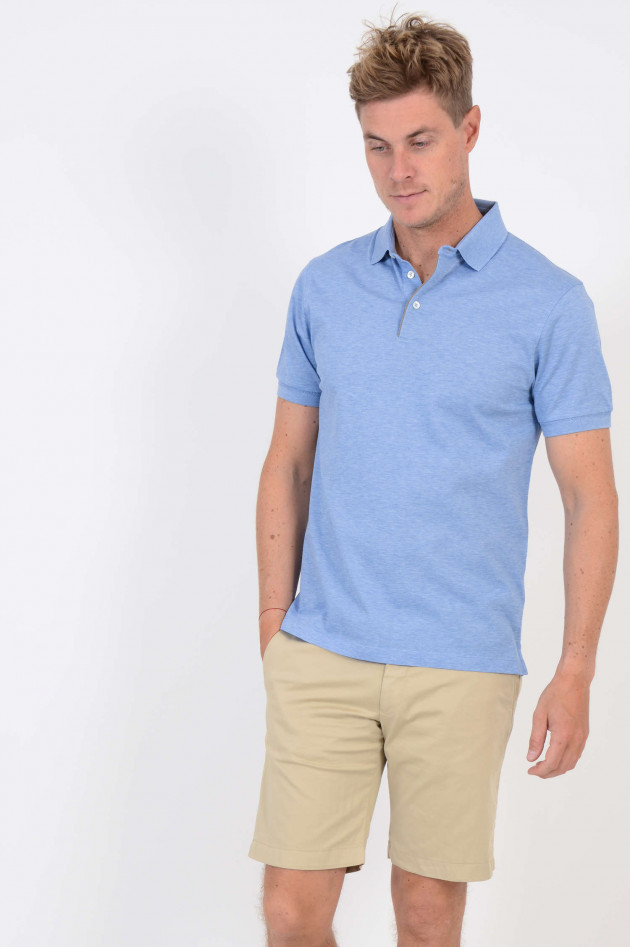 Hackett London Poloshirt in Hellblau