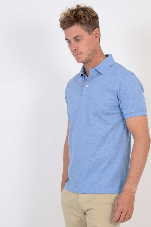 Hackett London Poloshirt in Hellblau