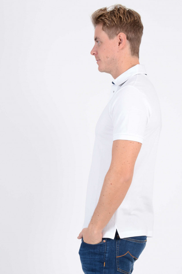 Hackett London Poloshirt aus Baumwolle in Weiß