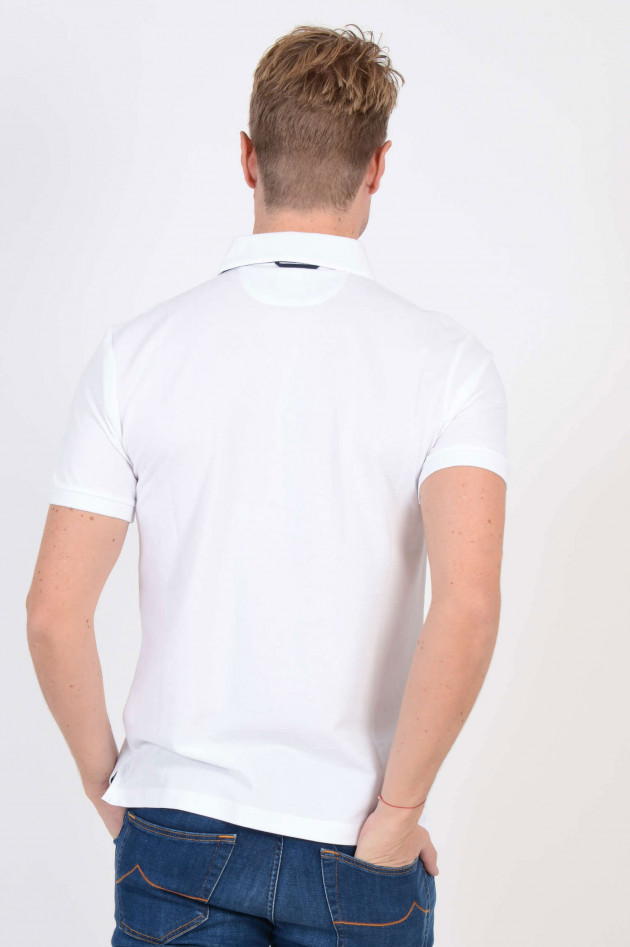 Hackett London Poloshirt aus Baumwolle in Weiß