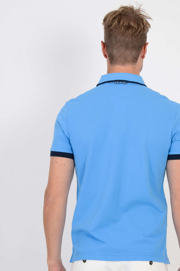 Hackett London Poloshirt in Hellblau