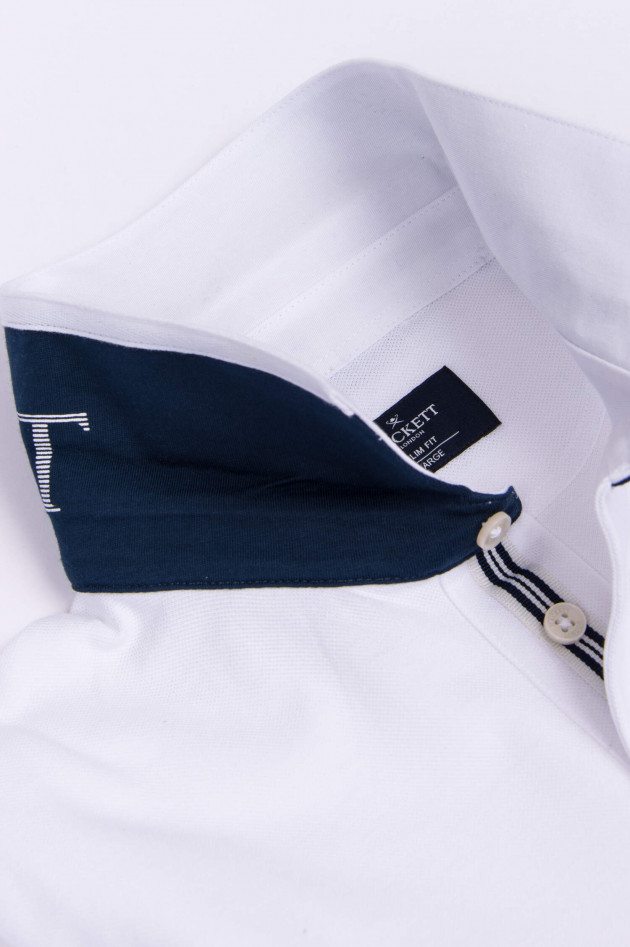 Hackett London Poloshirt RIVIERA in Weiß