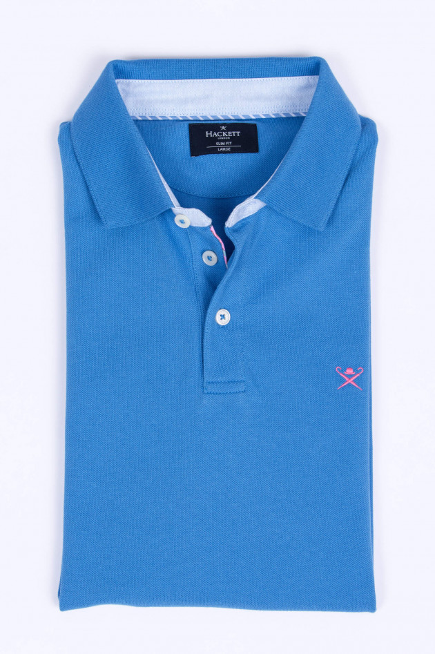 Hackett London Polo-Shirt in Hellblau