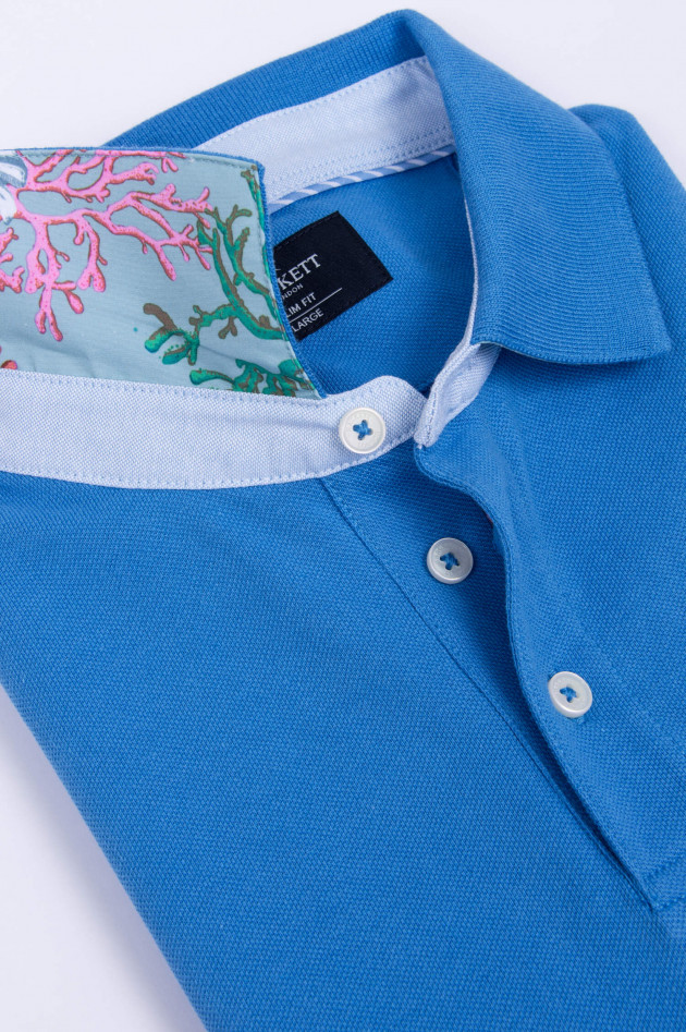 Hackett London Polo-Shirt in Hellblau