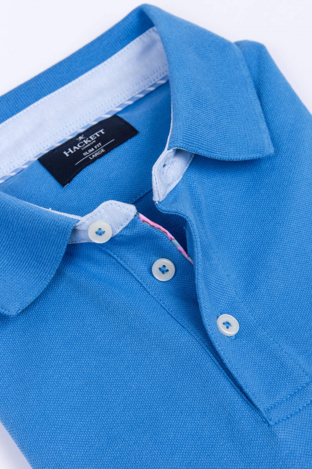 Hackett London Polo-Shirt in Hellblau