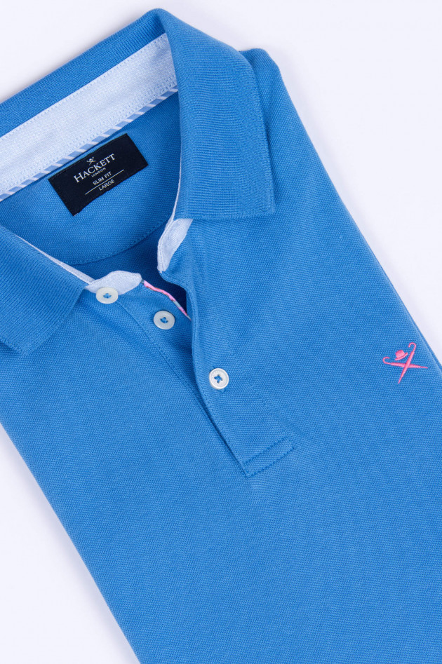 Hackett London Polo-Shirt in Hellblau