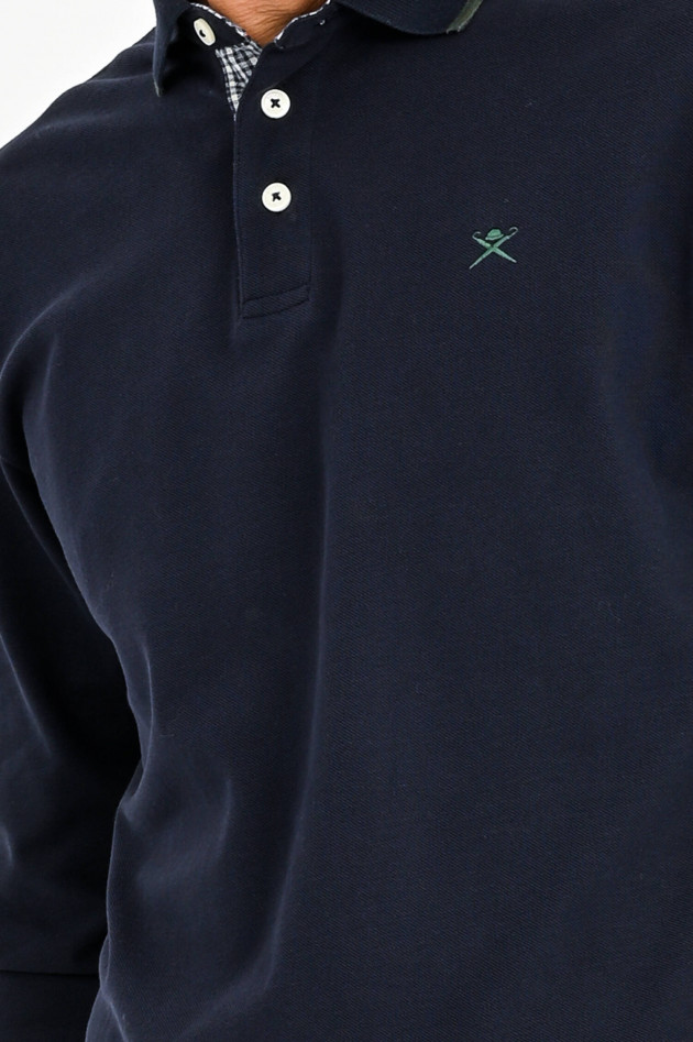 Hackett London Piquee Poloshirt in Navy