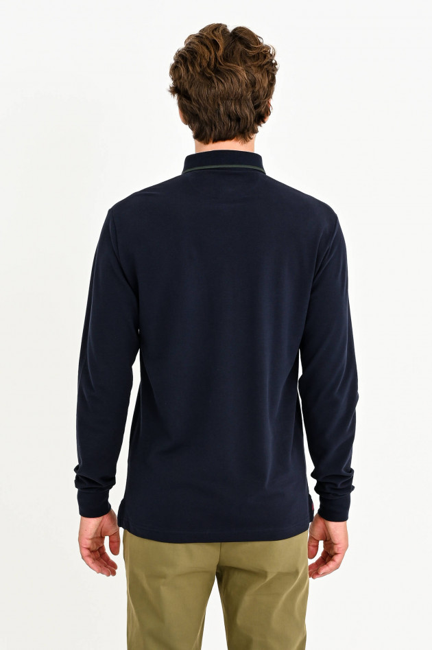 Hackett London Piquee Poloshirt in Navy