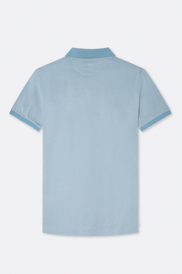 Hackett London Gestreiftes Jersey-Poloshirt in Mint