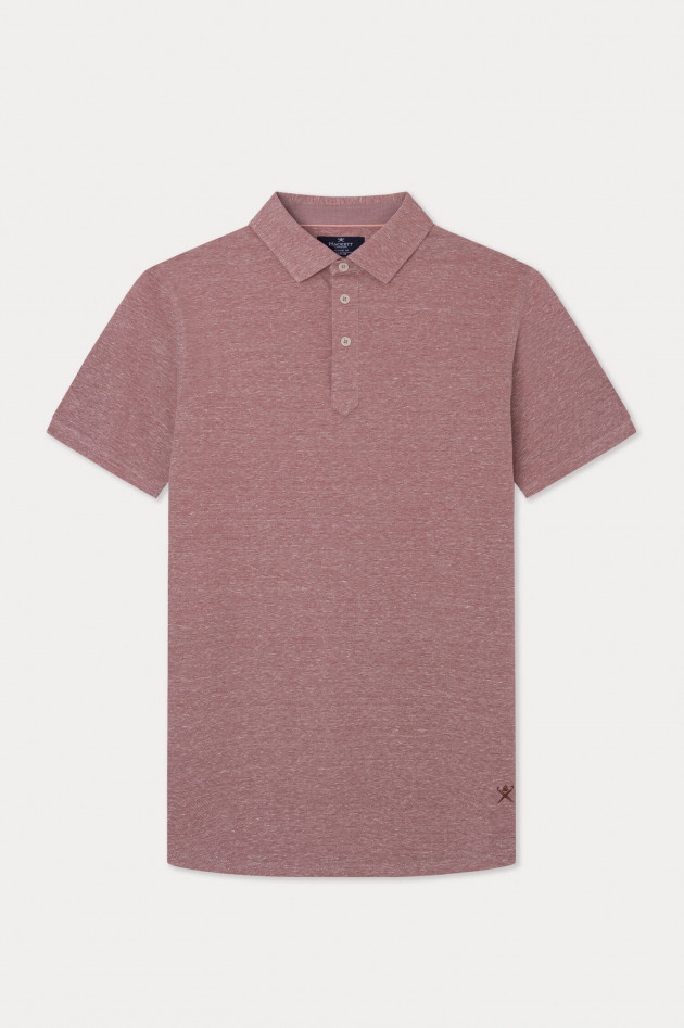 Hackett London Poloshirt aus hochwertigem Material-Mix in Rot