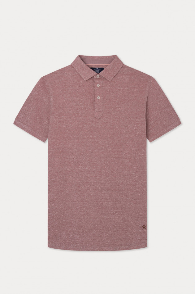 Hackett London Poloshirt aus hochwertigem Material-Mix in Rot