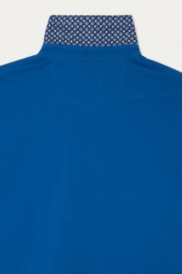 Hackett London Poloshirt mit leichter Struktur in Blau