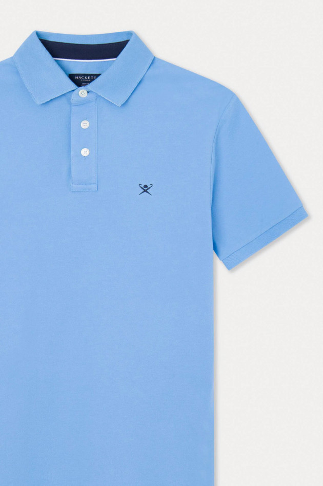 Hackett London Poloshirt in Hellblau