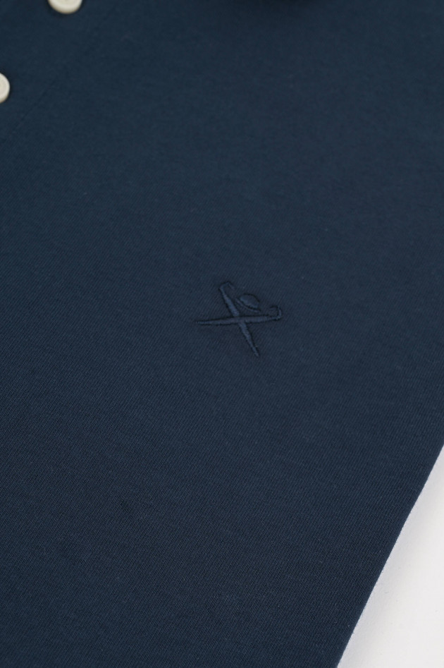 Hackett London Polo-Shirt mit eingesticktem Logo in Navy