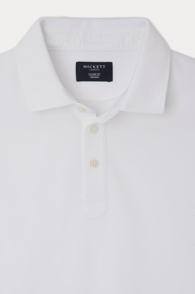 Hackett London Poloshirt in Weiß
